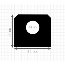 Luikenpakking | EPDM | 25 x 25 mm